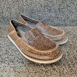 Ariat Tooled Leather Loafers